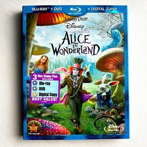 Alice in Wonderland 3 Disc Combo NEW